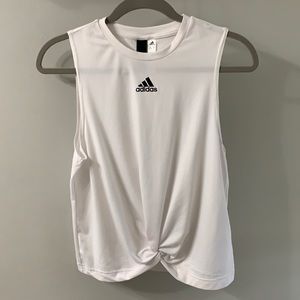 White Adidas Tank Top